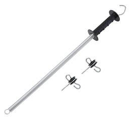 KATSU Electric Fence Spring Gate Kit with Spring Tension and Double Hook Gate Handle Insulators for Field Guardian Fencing Pasture Gates 667312