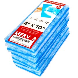 NORTHWEST ENTERPRISES Vent Filters, MERV 8 Electrostatic Triple Filtration, Floor Vent Register Filters - 4"x10", 90 Day Filtration (12)