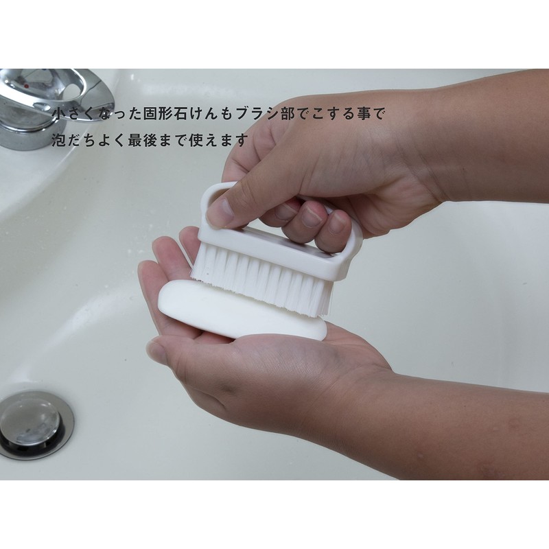 Brosse Hand Wash Brush, Made in Japan, Firm, Italian Brush