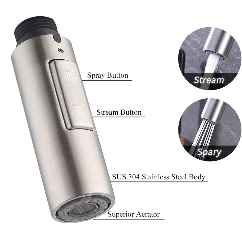 7Trees G1/2 Replacement Part for Bathroom Kitchen Faucet Pull-Out Spray