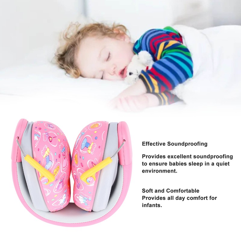 Infant Hearing Protection Earmuff Double Imitation Leather Lining Baby Noise