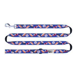RC Pets Dog Leash | 6ft Leash with Durable Grip, Reflective Label & Accessory Ring | 1-Inch Wide, Soft Webbing | Sushi