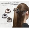 Tortoise Shell Hair Clip with Pearl, Simple, Stylish, Cute, Women's,