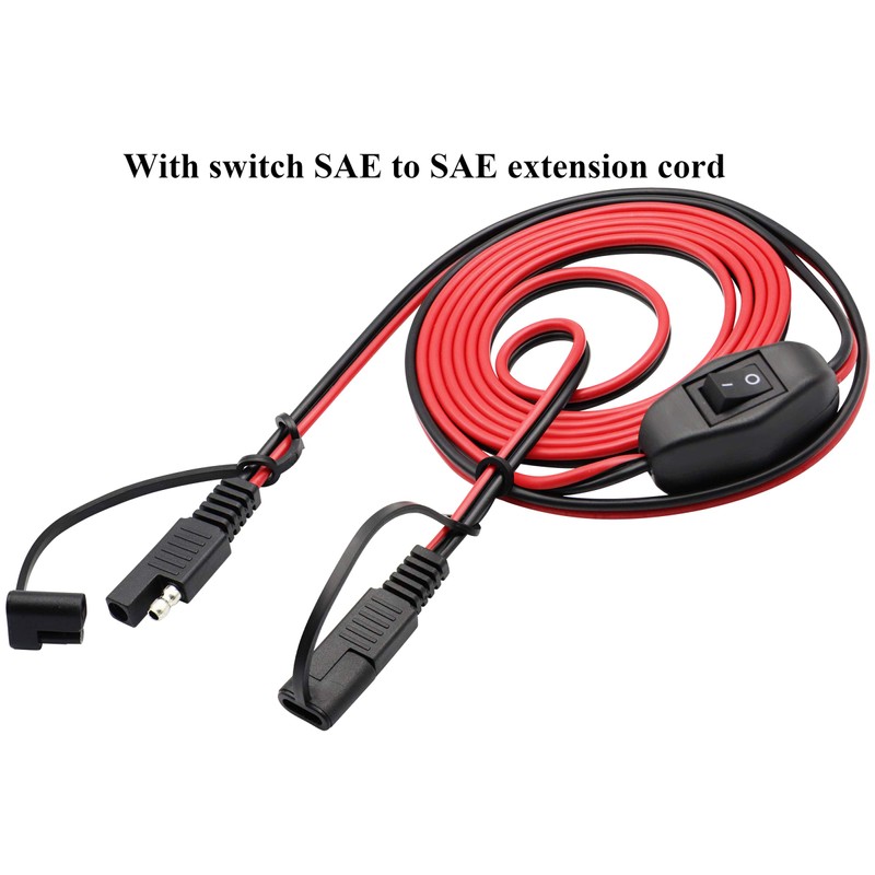 AAOTOKK SAE Extension Cable 16 AWG Wire Harness 12V-24V DC