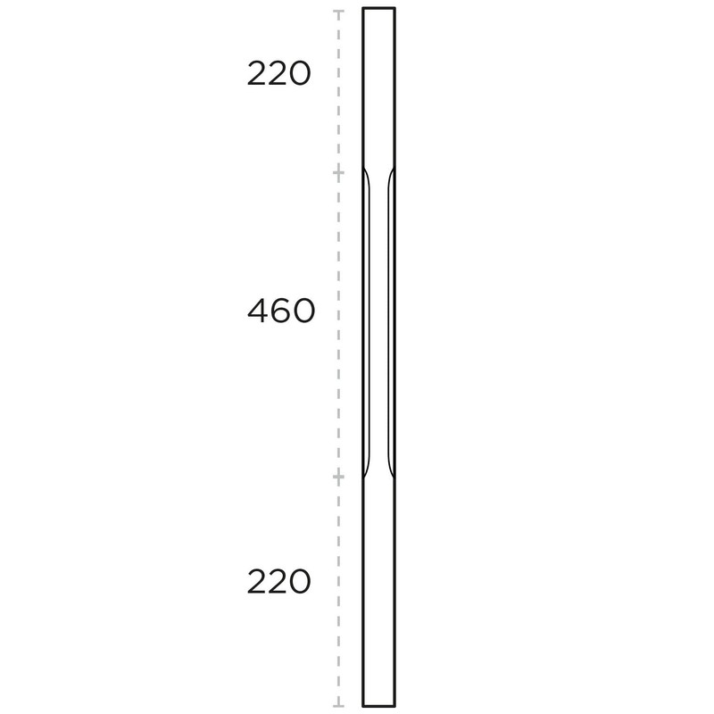 Jackson Woodturners White Primed Stop Chamfered Spindle – 900mm x