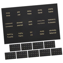 jojofuny 10pcs Bible Index Tabs with Writable Surface Foil Design for Old and Testament Easy Access Scripture Tabs for Bible Journaling Supplies