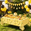 4 Pack Bee Tablecloth Happy Bee Day Table Cover Rectangle