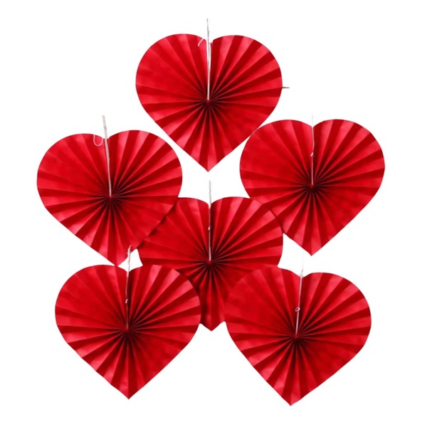 COZENTA Honeycomb Ball Pom Pom Paper Fan Garland Heart Set