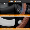 KAFEEK Steering Wheel Cover, Universal 15 inch, Microfiber Leather Viscose,