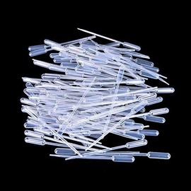 AKOAK 200 Pcs/Pack 0.5ml Disposable Plastic Graduated Transfer Pipettes Dropper Eye Dropper for Esse