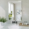 Frameless Bathroom Mirror, 18" x 26" Beveled Wall Mirror