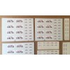 Unbranded 8 SHEETS 1/43 & 1/18 SCALE SILK SCREENED CA