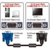 Sanwa Supply Mini D-sub15pin (VGA-VGA) Display Cable 10m Slim KC-VMH100
