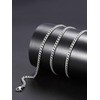 ChainsHouse Kihei Chain Necklace for Men, Silver, Surgical Stainless, Hypoallergenic,