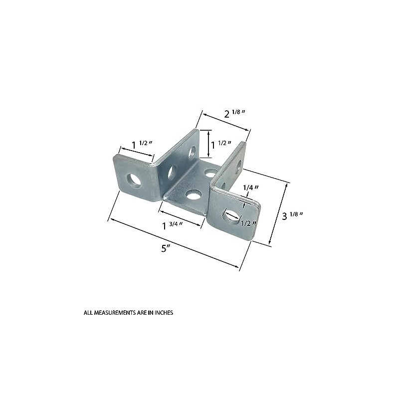 6 Pack - 8 Hole, Wing Shaped 90 Degree Connector