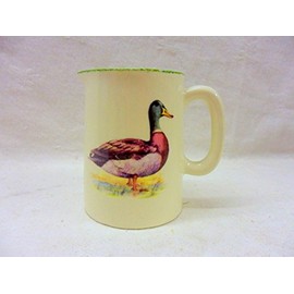 farmyard mallard design milk jug by Heron Cross Pottery.