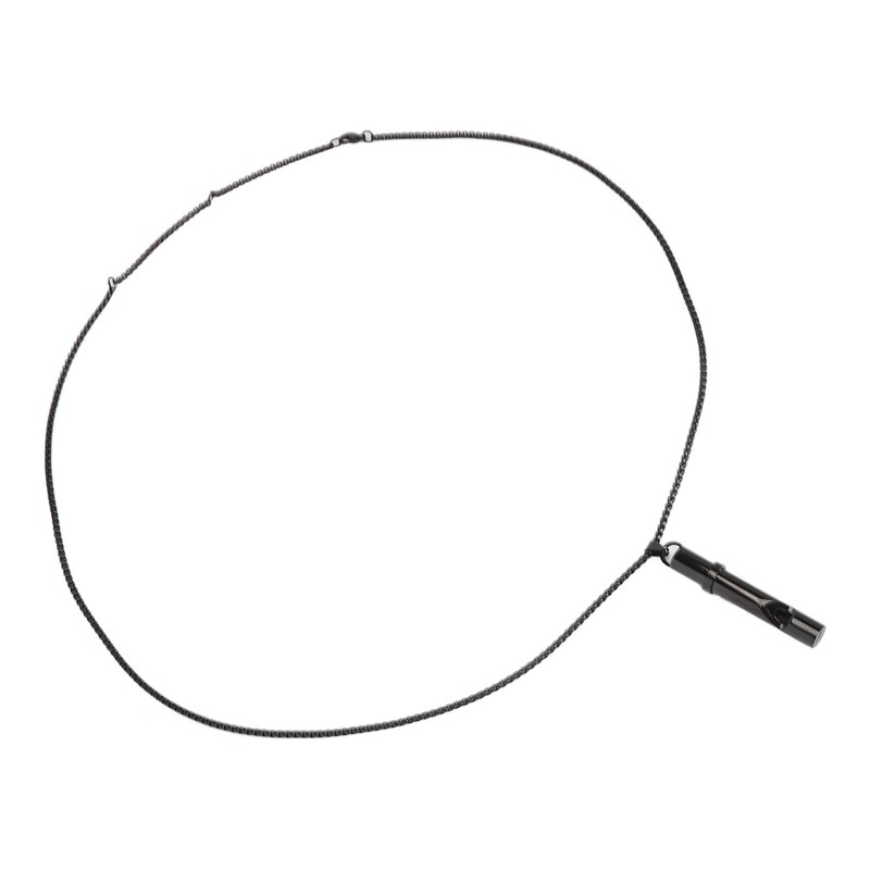 Breathing Necklace Reducing Stress Whistle Shape Steel Meditation Anxiety Necklace
