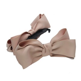 Large High Brand Banana Clip 120mm Soft Image Knot Ribbon Pink