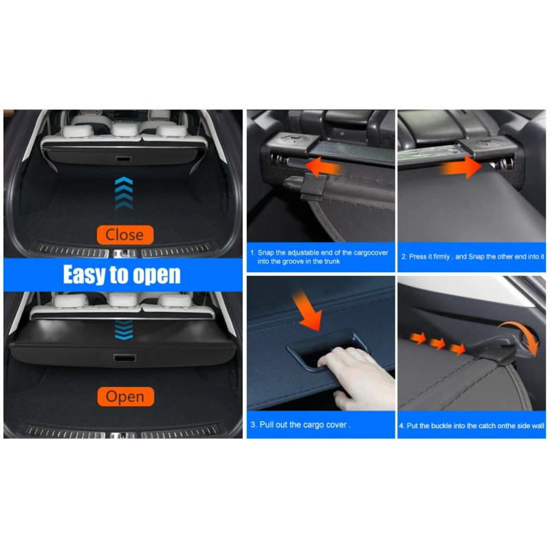 fender_king2024 For 2022-2024 Genesis GV70 Retractable Trunk Cargo Cover Luggage