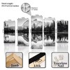 Vefacaiyo Black White Snow Mountain Lake Canvas Wall Art Sunshine