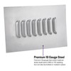 8 Hood Louver Sheet Metal Panel, 12 x 8 Inch,