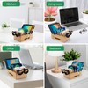 Bamboo Charging Station for Multiple Devices, Desktop Organizer Docking Station,