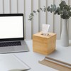 Tissue Box Cover, Square Tissue Box Holder, Bamboo Facial Paper