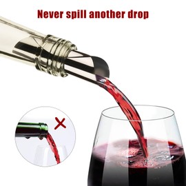 Wine Pourer Disc,Silver Wine Pourer and Stopper Discs Aluminum Foil Reusable Wine Bottle Pouring Disc 15Pcs Thin Drip Stop Pour Spout Card for Wine Beverage Liquid Dispenser (20)