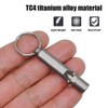 Emergency Whistle, 120db Waterproof Titanium Whistle With Key Ring Attachment