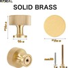RZDEAL 2pcs Solid Brass Cabinet Knobs Pulls Cabinet Drawer Dresser