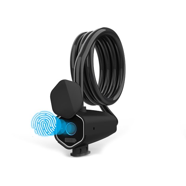 SMARTPASS Fingerprint Bike Lock 1.5m Waterproof Security Bike Lock with