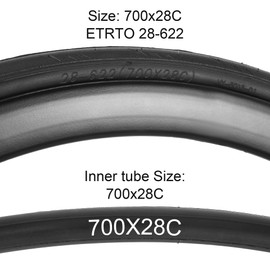 RUTU 2 Pack 700x28c Bike Tires Foldable - 700C Foldable Bicycle Tires with Tire Levers and Tire Liners - Fit for City Commuter Road - Faster Speed