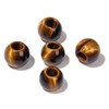 15PCS 12mm Natural Tiger Eye Stone Loose Beads Big Hole