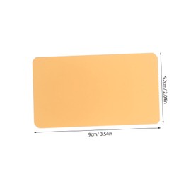 ULTECHNOVO 100pcs English Learning Cards Index Cards Blank Cards Business Cards Blank Cards Blank Vocabulary Cards Note Card Blank Game Board Tiny Cards White Cards Orange