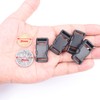 CooBigo 10pcs 1/2"(12.5mm) Side Release Buckles Plastic Black Quick Adjustable