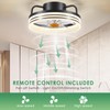 Mpayel Ceiling Fans with Lights and Remote - Flush Mount