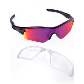 SAUCER Rx Insert Optical Adaptor Rx Prescription Lens Carrier for Oakley Radar Series Sunglasses - Clear