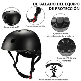 UIEYAKFR Juego Casco Bicicleta para Niños, Protecciones para Patinar Nino,Apto 3 a 8 Años,Incluye Rodilleras y Coderas Niño,Palmilleras,Casco Niño,para Practican Esquí,Ciclismo,Patinaje sobre Ruedas