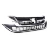 ECOTRIC Front Upper Bumper Hood Grill & Lower Mesh Chrome