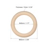 QUARKZMAN Pack of 40 65 mm (2.6 inches) natural wood