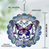 Butterfly Wind Spinners Metal Hanging Wind Spinner for Outdoor &