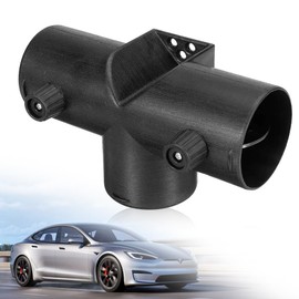 Riisoyu 75 mm Type T Duct Connection, T-Shaped Diesel Auxiliary Heater Accessories T-Piece Three-Way Air Heater 3-Way Car Heater Vent Duct 3-Way Ventilation Duct Heating Accessories for Diesel Heating