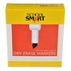 School Smart Dry Erase Marker, Low Odor, Chisel Tip, Black,