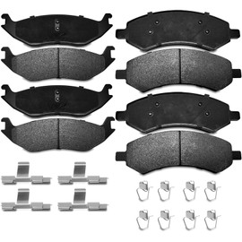 Owaysafe Front and Rear for 2011-2018 Ram 1500 Ceramic Brakes Pad, for 2007-2009 Chrysler Aspen, 07-09 Dodge Durango, 2006-2010 Dodge Ram 1500 Left Right Side Replacement 967 1084