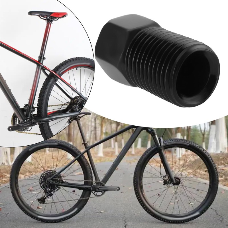 LT Easiyl 2Pcs Bicycle Disc Brake Sleeve Nut M8x0.75 Replacement
