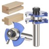 Vearter Tongue and Groove Router Bit Set, 1/2 Inch Shank