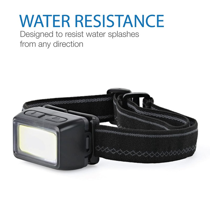 LUXPRO LP323 Multi-color Broadbeam and Spot LED Headlamp, 300 Lumens,