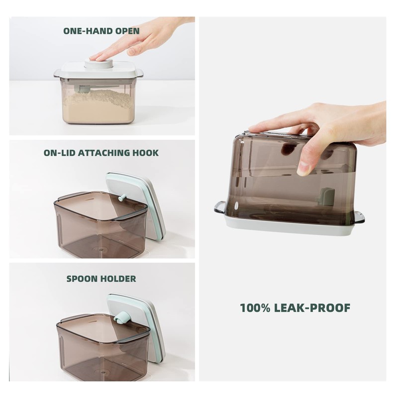 Tourdeus Airtight Formula Container Pop Up Milk Powder Container Formula