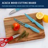 Country Living 20-Piece Kitchen Knife Quality Stainless-Steel Blades with Guards,