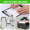 24 Pack Bulk Mini Clipboards, Black A5 Memo Clipboard 5.9x8.8